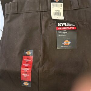 Dickies Original Fit Dark Brown Chinos
